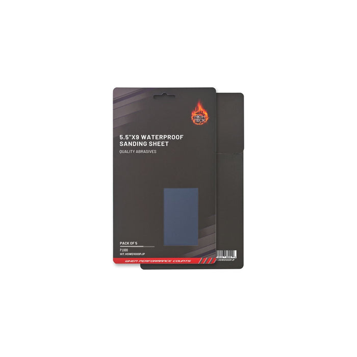 High Teck (5 pcs pack) 5.5"X9" WATERPROOF SANDING SHEET P1000