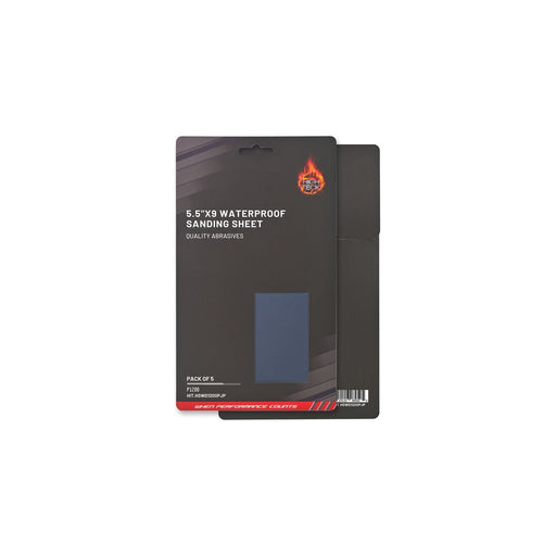 High Teck Products High Teck (5 pcs pack) 5.5"X9" WATERPROOF SANDING SHEET P1200