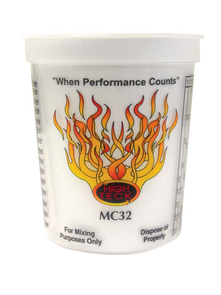 High Teck Products High Teck MC32 Mixing Cup, 1 qt, Polypropylene — view 4