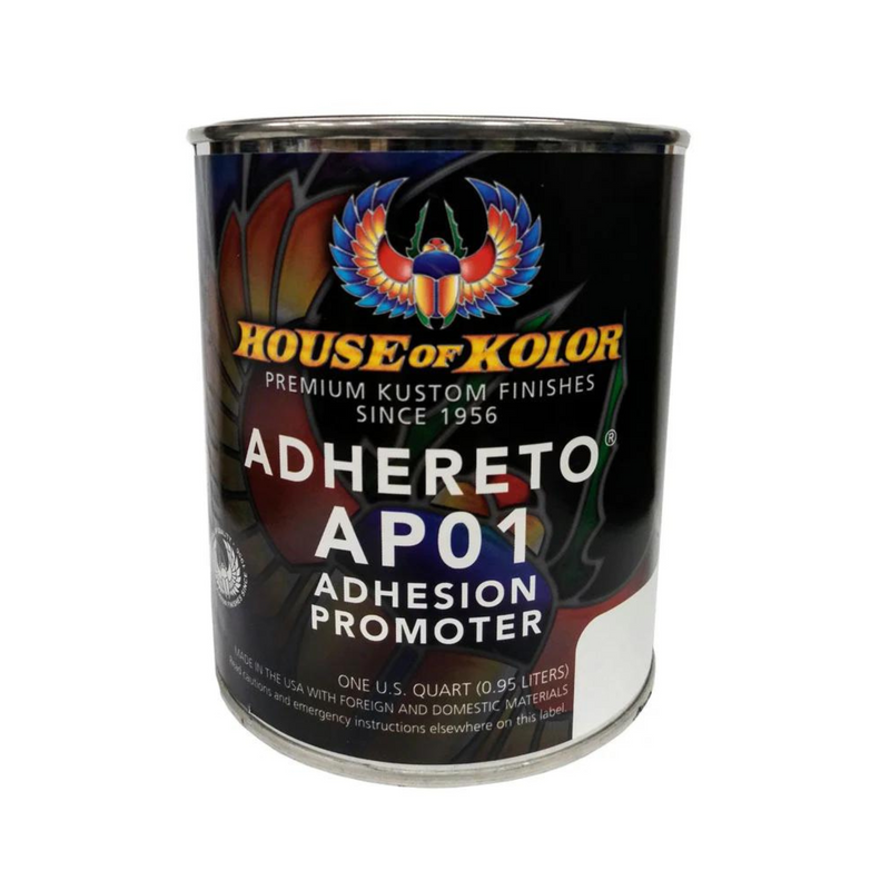 House of Kolor OF KOLOR ADHERETO AP01-Q01 Adhesion Promoter, 1 qt Can, Clear, Liquid