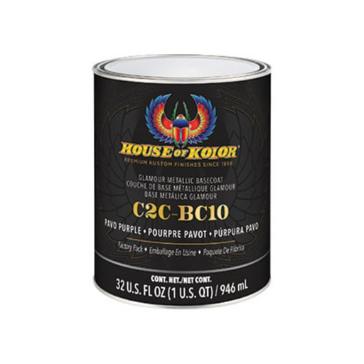 House of Kolor OF KOLOR SHIMRIN C2C-BC10-Q01 C2C Glamour Metallics Series Universal Basecoat, 1 qt C