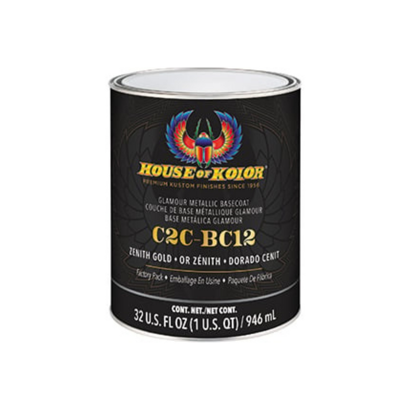 House of Kolor OF KOLOR SHIMRIN C2C-BC12-Q01 C2C Glamour Metallics Series Universal Basecoat, 1 qt C