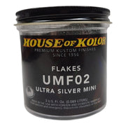 House of Kolor OF KOLOR UMF02-B01 UMF Series Dry Flake, 3 oz Can, Ultra Silver, 1/500th Square — view 2