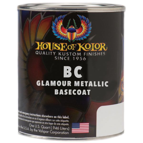 OF KOLOR SHIMRIN BC13-Q01 Glamour Metallics Series Universal Basecoat, 1 qt Can, Mete