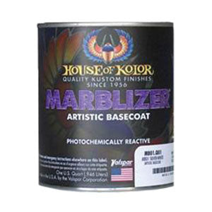 House of Kolor OF KOLOR SHIMRIN MB01-Q01 Marblizer Artistic Series Universal Basecoat, 1 qt Can, Sil