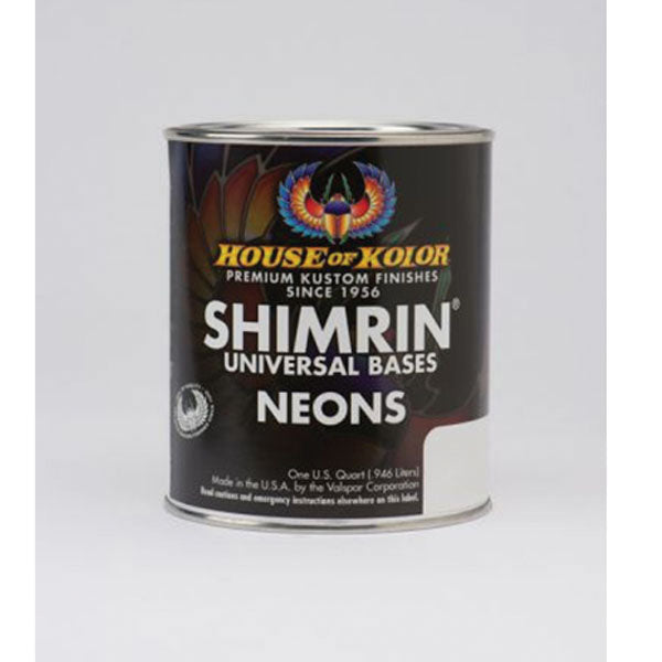 House of Kolor OF KOLOR SHIMRIN NE506-Q01 NEONS Series Universal Basecoat, 1 qt Can, Blue