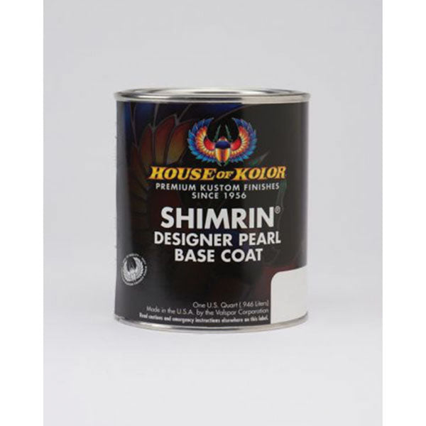House of Kolor OF KOLOR SHIMRIN PBC44-Q01 Designer Pearl Series Universal Basecoat, 1 qt Can, Snowhi