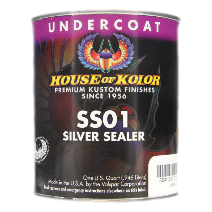 House of Kolor OF KOLOR SS01.Q01 Urethane Silver Sealer, 1 qt, Metallic, 6:1 Mixing