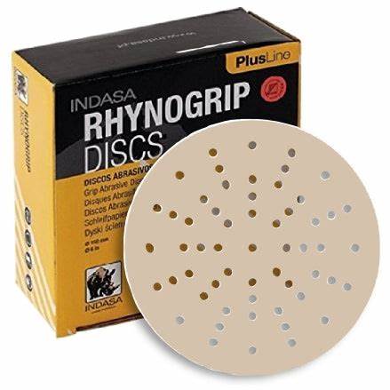 Indasa USA, Inc 1066-320 1066 Rhynogrip Plus Line Series Sanding Disc, 6 in Dia, 320 Grit, Aluminum