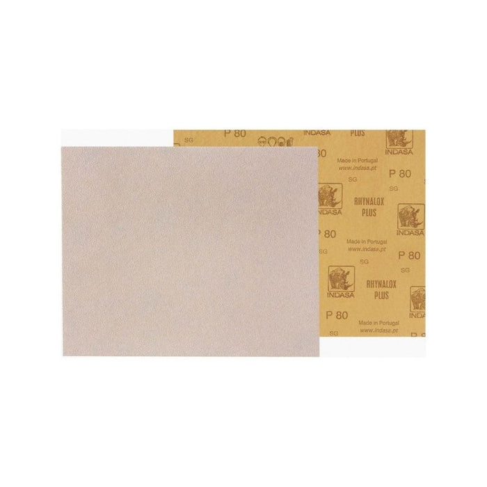 Indasa 3A-40 Rhynolox and Rhynalox Plus Line High Flex Sanding Sheet, 11 in L x 9 in W, 40 Grit
