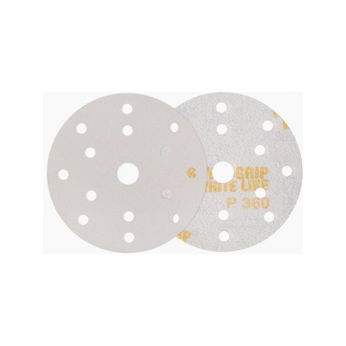 Indasa USA, Inc 52-60 Rhynogrip White Line Abrasive Solid Disc, 5 in Dia, 60 Grit