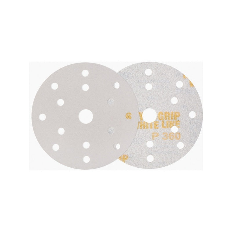 Indasa USA, Inc 395554 32 Rhynogrip White Line Abrasive Solid Disc, 3 in Dia, 600 Grit