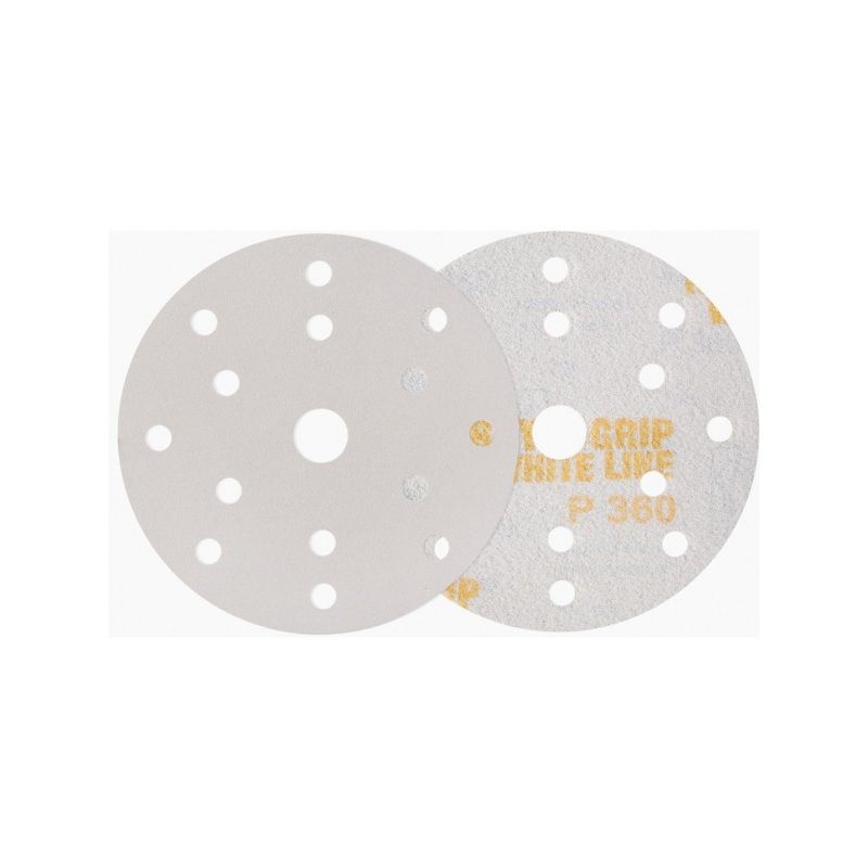 54-60 Rhynogrip White Line Abrasive Disc 5 in Diameter 60 Grit Hook-and-Loop