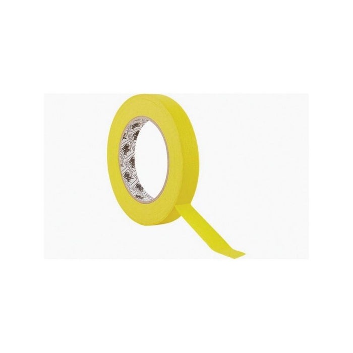 Indasa 565957 MTE Premium Automotive-Grade Masking Tape, 50 m L x 1 in W, 0.145 mm THK, Yellow
