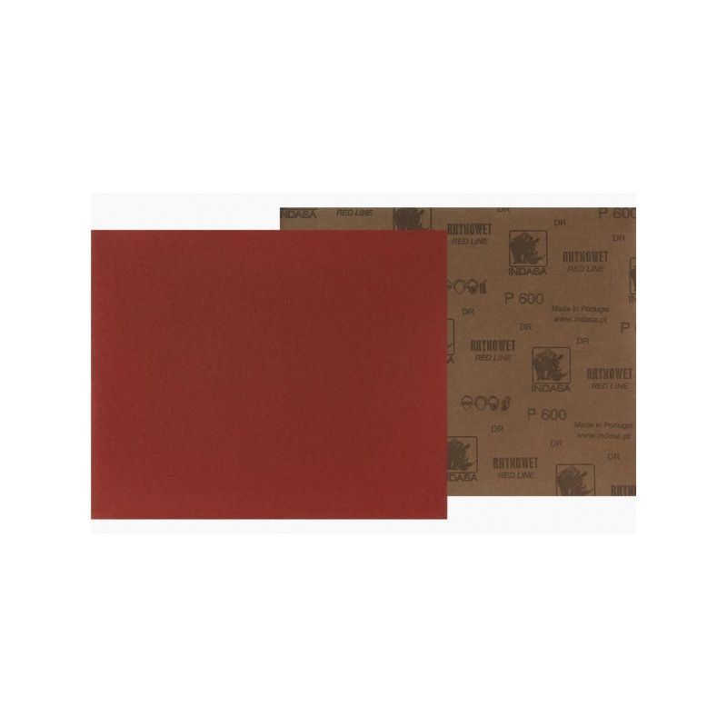 Medallion 6-600 Rhynowet Red Line XL Full Sanding Sheet, 11 in L x 9 in W, 600 Grit