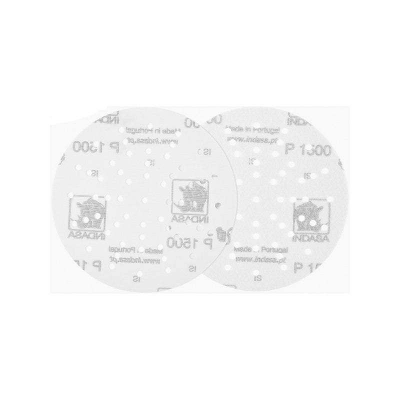 Indasa USA, Inc 7600F-1500 Rhynogrip Film Line Abrasive Solid Disc, 6 in Dia, 1500 Grit — White