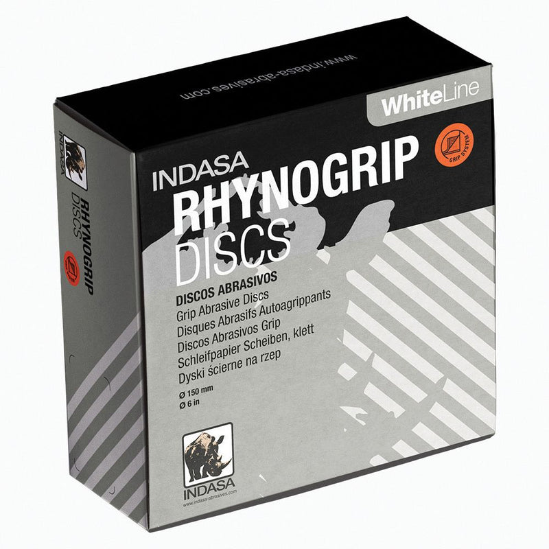 92-220R Rhynogrip White Line Paper Roll 220 Grit 27-1/2 yd x 2-3/4 in Hook and Loop Backing