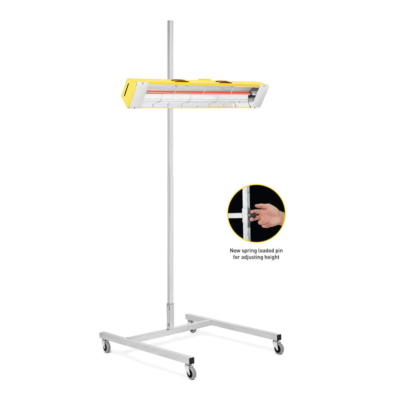 14-1000 Heavy Duty Infrared Curing Equipment 1500W with Adjustable Stand and Parabolic