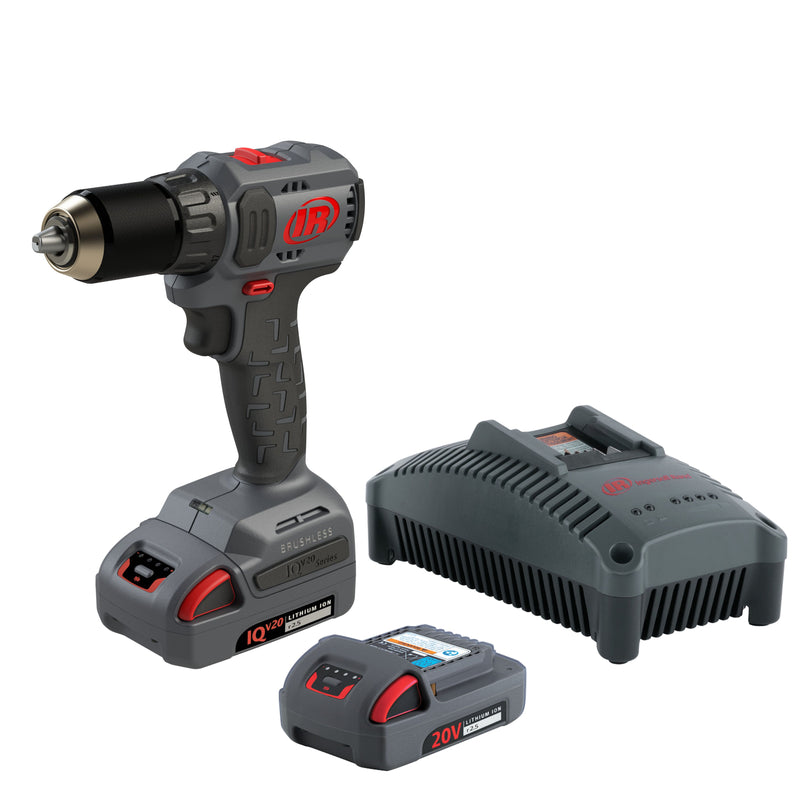 1/2" 20V CORDLESS COMPACT DRILL DRIVER 2 BATTERY KIT, 450IN-LB KEYLESS CHUCK