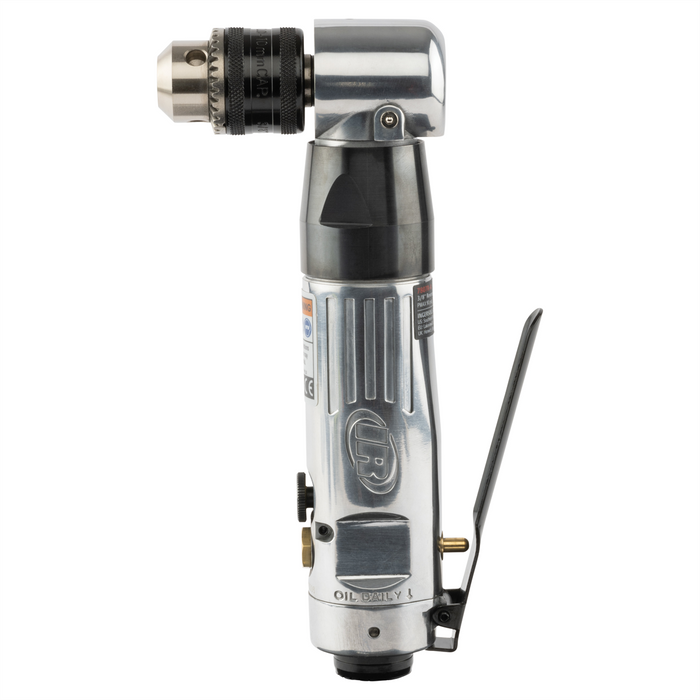 Ingersoll-Rand 3/8" Keyed Chuck, Right Angle Reversible Air Drill, 1800 RPM, 0.33 HP