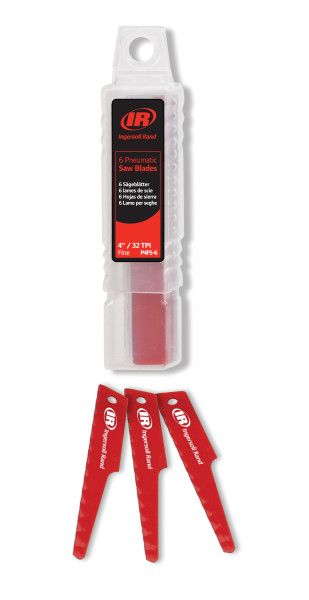 Ingersoll-Rand Ingersoll Rand P4FS-6 Straight Back Universal Shank Fine Saw Blade, 32 TPI, Bi-Metal