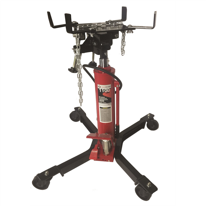American Forge & Foundry - Transmission Jack - Hydraulic - Telescopic - Two Stage - 1,100 Lbs. Capac