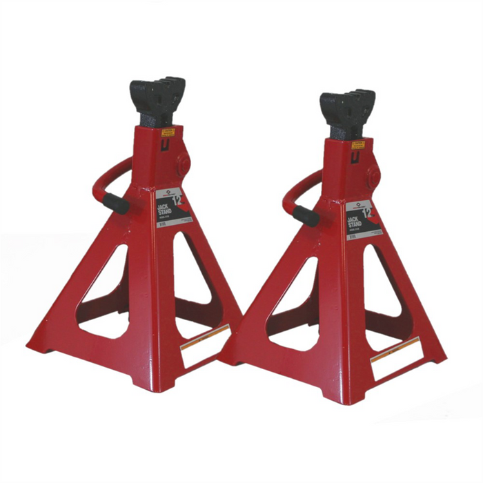 American Forge & Foundry - Jack Stands - 12 Ton Capacity - Ratcheting - Double Locking - Pair