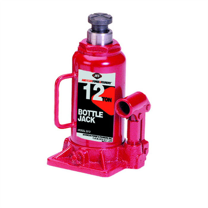 American Forge & Foundry - Bottle Jack - 12 Ton Capacity - Manual - Heavy Duty