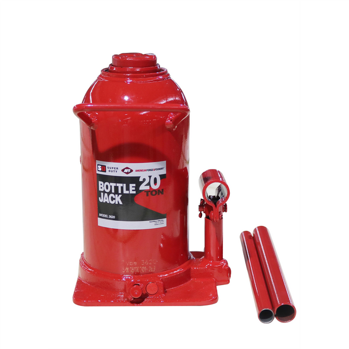 American Forge & Foundry - Bottle Jack - 20 Ton Capacity - Manual - SUPER DUTY