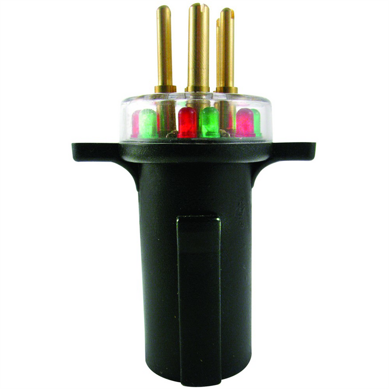 7-Way Round Pin Tractor Trailer Circuit Tester