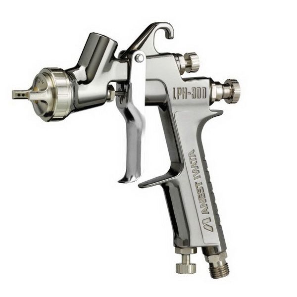 Anest Iwata IWATA 3945 LPH300-LV Series HVLP Gravity Feed Spray Gun, 1.4 mm Nozzle