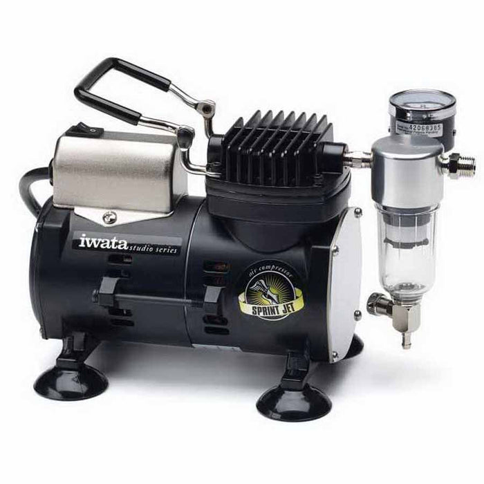 Anest Iwata IWATA Spring Jet IS800 Studio Series Airbrush Compressor, 110 to 120 V, 1 to 25 psi