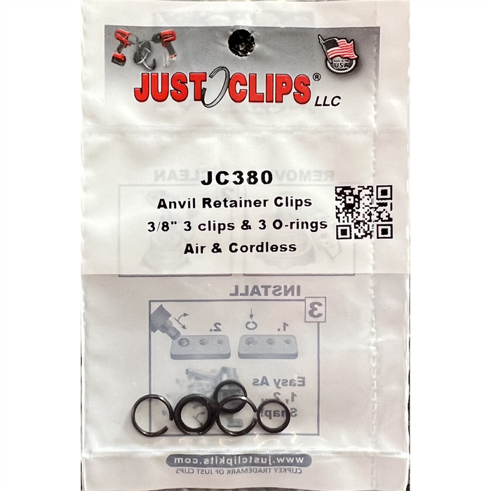 Just Clips 3/8 ANVIL RETAINER CLIP REFILL KIT