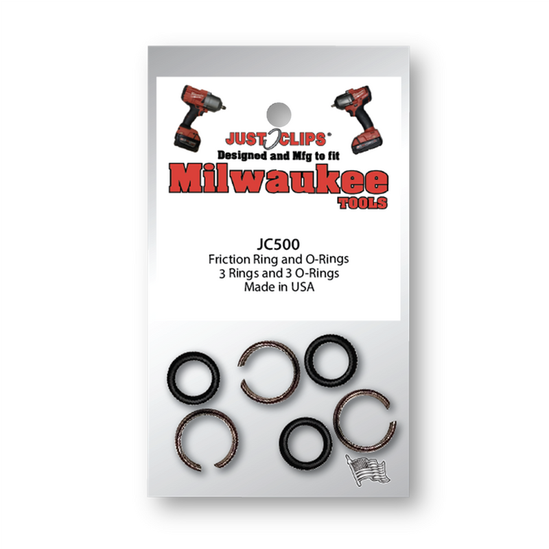1/2" FRICTION RINGS & O-RINGS FOR MILWAUKEE TOOLS - 10 PACK
