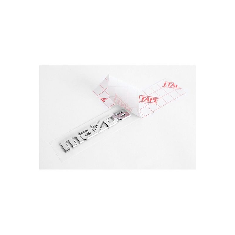 Clear Logo Tape 22105030 11.8" x 2" High-Tack Acrylic for Badge Re-Fixing