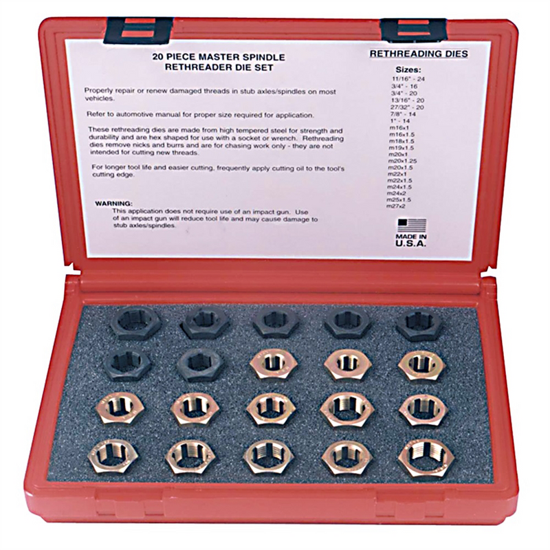 SPINDLE DIE SET 20PC
