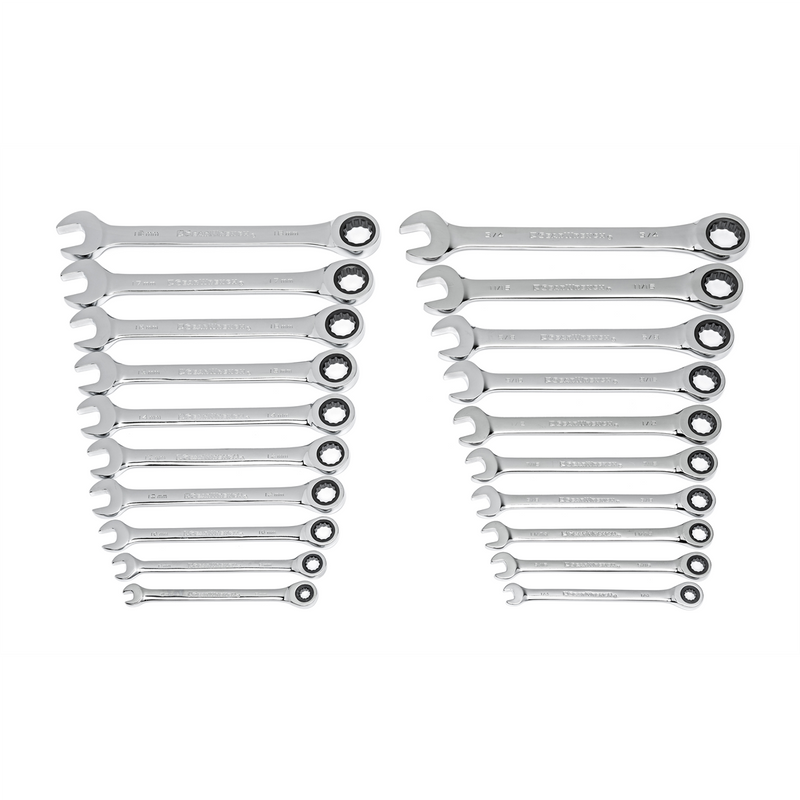 35720-06 20 Piece 72-Tooth Ratcheting Combination Wrench Set