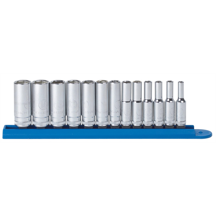 Gearwrench Piece 1/4 Inch Drive 6 Point Deep Metric Socket Set