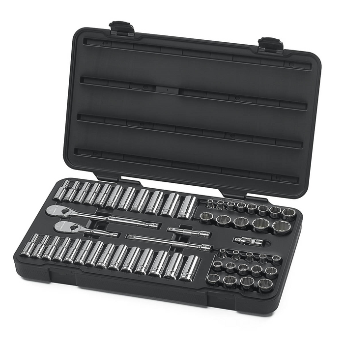 Gearwrench Piece 3/8 Inch Drive 12 Point Standard & Deep SAE/Metric Mechanics Tool Set
