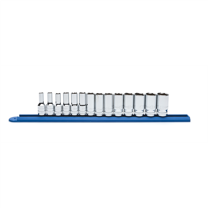 Gearwrench Piece 3/8 Inch Drive 6 Point Mid Length Metric Socket Set