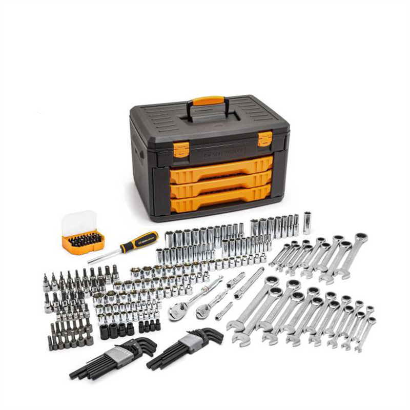 Set Mech Tool Bmc 1/4, 3/8 232Pc