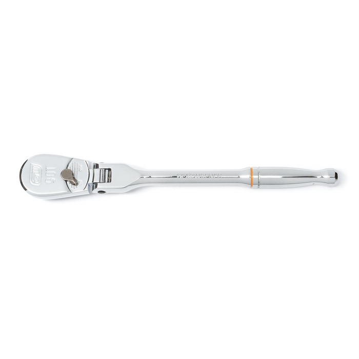 Gearwrench 1/4 Inch Drive 90-Tooth Flex Head Teardrop Ratchet 7 Inch