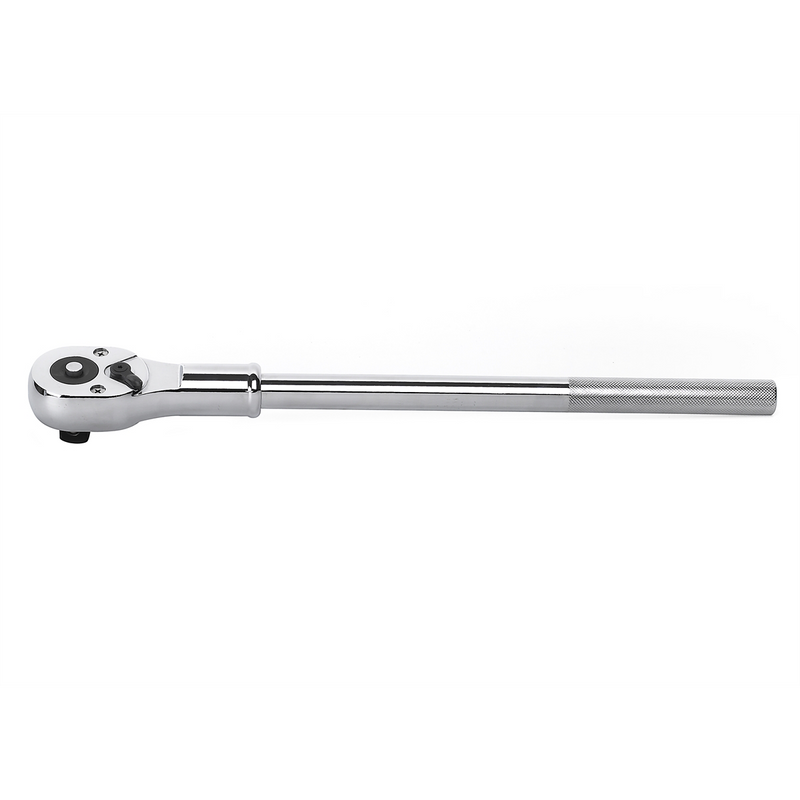 81400 3/4-Inch 24-Tooth Quick-Release Ratchet, Full Polish Chrome, Full-Length Handle