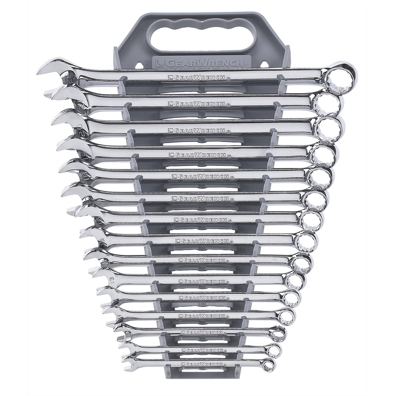 81902 15-Piece 15° Offset Combination Wrench Set with Box End and Long Beam