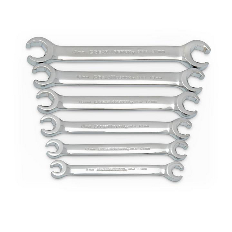 81906 6-Piece Metric Flare Nut Wrench Set for Automotive Service