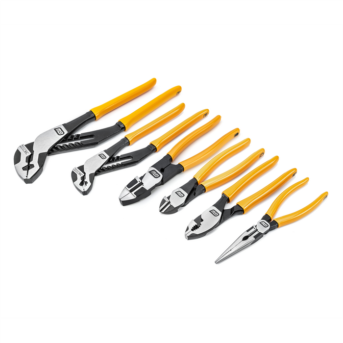 Gearwrench 6 Piece PITBULL Dipped Handle Mixed Plier Set