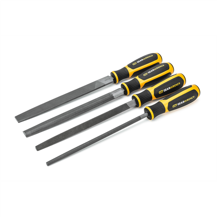 Gearwrench 4 Piece 8 Inch Bastard File Set