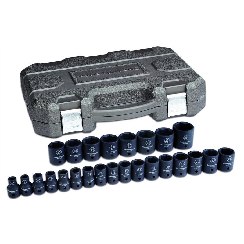 Set Skt Imp Met 1/2Dr 25Pc