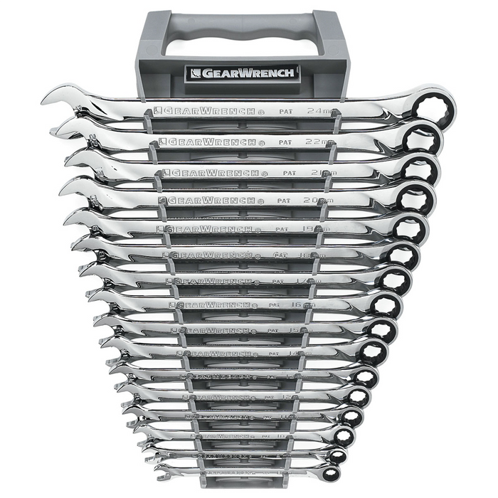 Gearwrench Piece 72-Tooth 12 Point XL Ratcheting Combination Metric Wrench Set