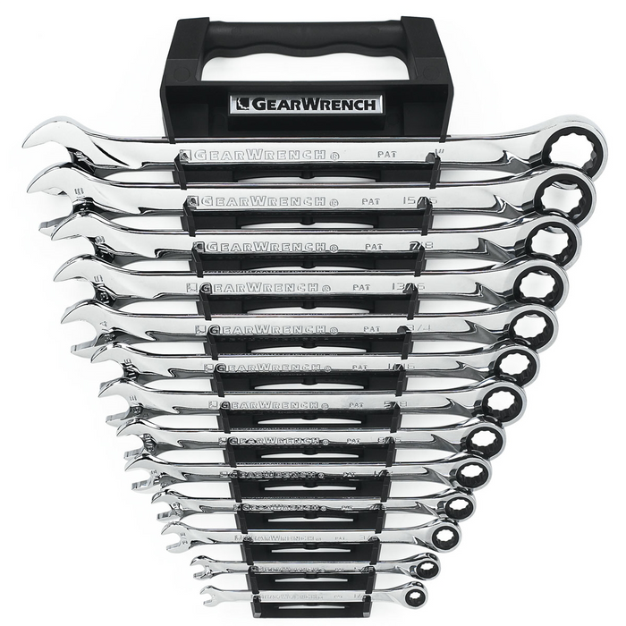 Gearwrench Piece 72-Tooth 12 Point XL Ratcheting Combination SAE Wrench Set